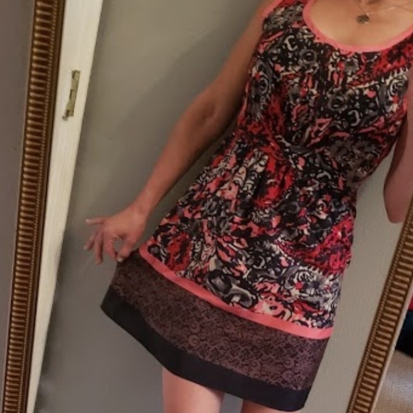 Forever 21 Floral Pattern Midi A Line Dress - Picture 7 of 8